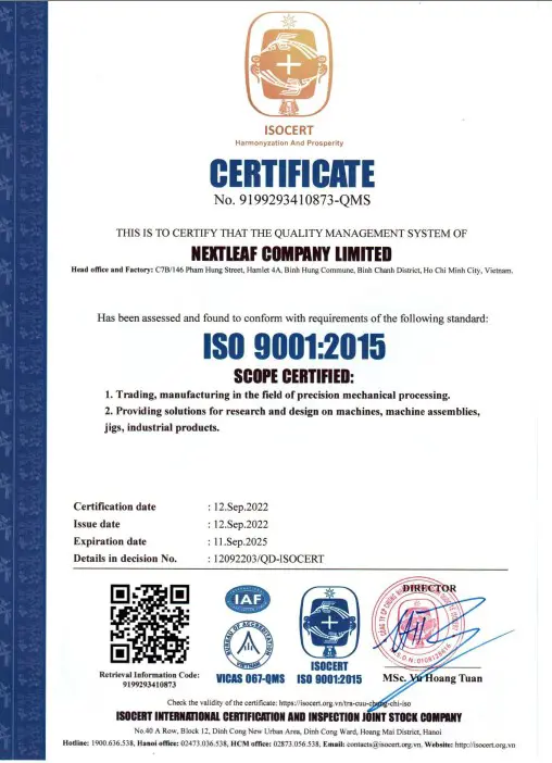 ISO 9001:2015 ISO 9001:2015